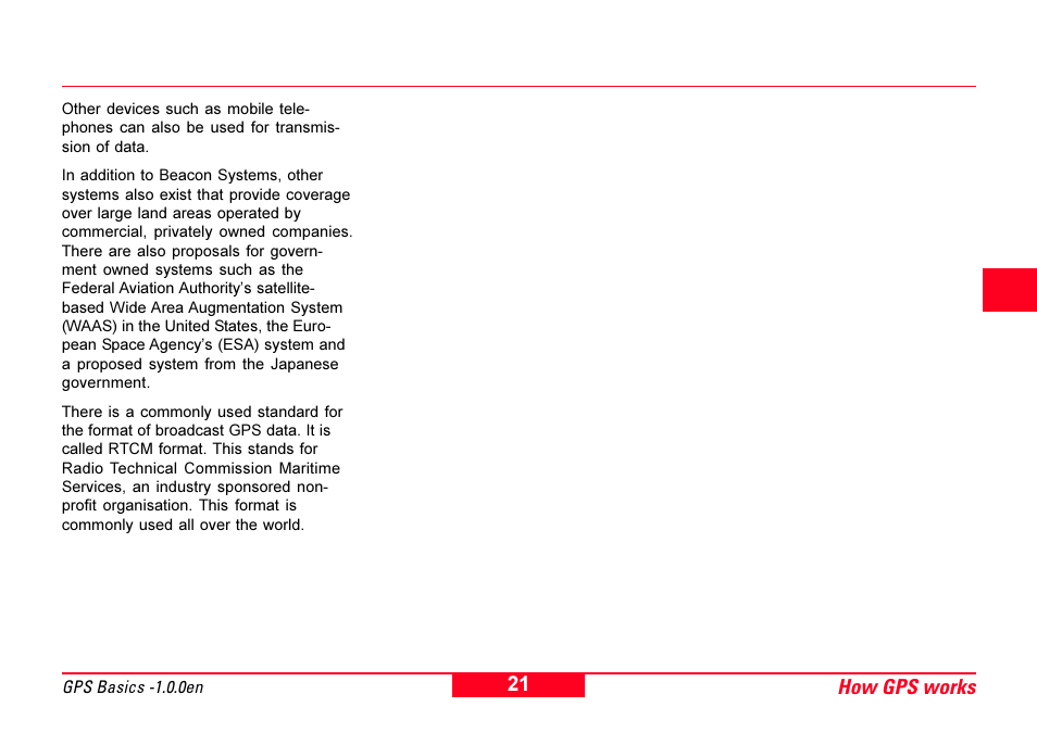 Rtcm, How gps works 4 5 6 | Leica Geosystems GPS Basics User Manual | Page 21 / 64