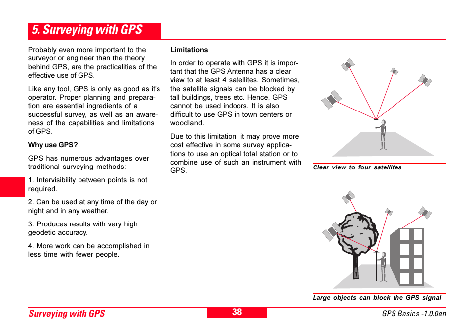 Surveying with gps | Leica Geosystems GPS Basics User Manual | Page 38 / 64