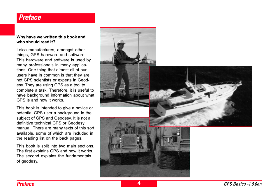 Preface | Leica Geosystems GPS Basics User Manual | Page 4 / 64