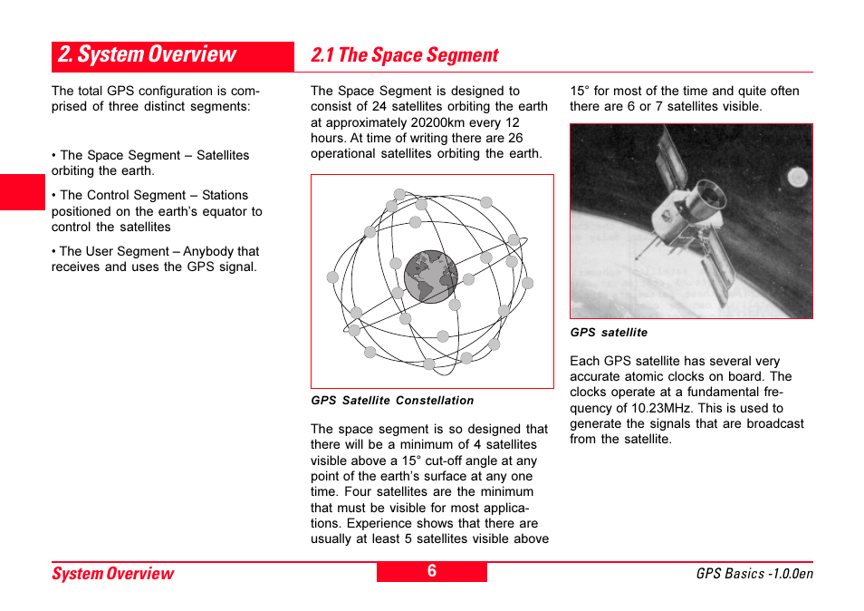 System overview, 1 the space segment, System overview 4 | Leica Geosystems GPS Basics User Manual | Page 6 / 64