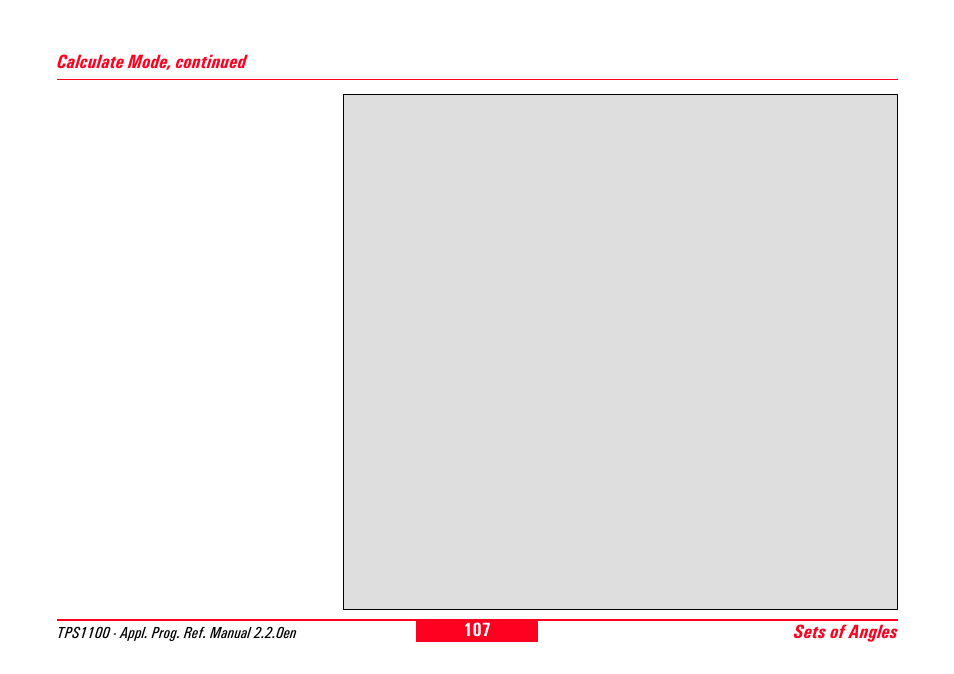 Leica Geosystems TPS1100 Professional Series - Reference Manual User Manual | Page 107 / 272