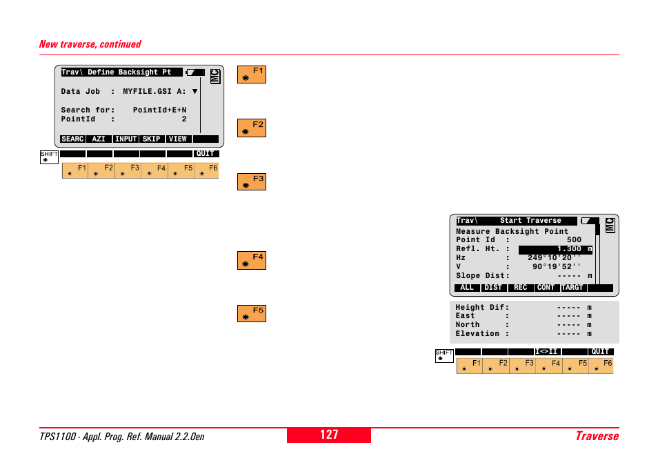 Traverse | Leica Geosystems TPS1100 Professional Series - Reference Manual User Manual | Page 127 / 272