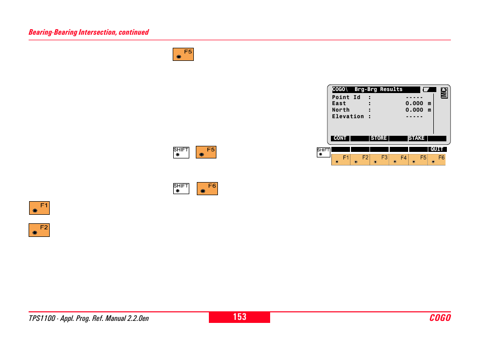 Cogo | Leica Geosystems TPS1100 Professional Series - Reference Manual User Manual | Page 153 / 272