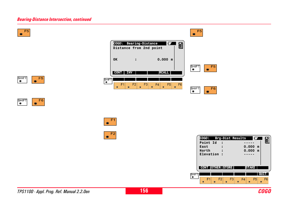 Cogo | Leica Geosystems TPS1100 Professional Series - Reference Manual User Manual | Page 156 / 272