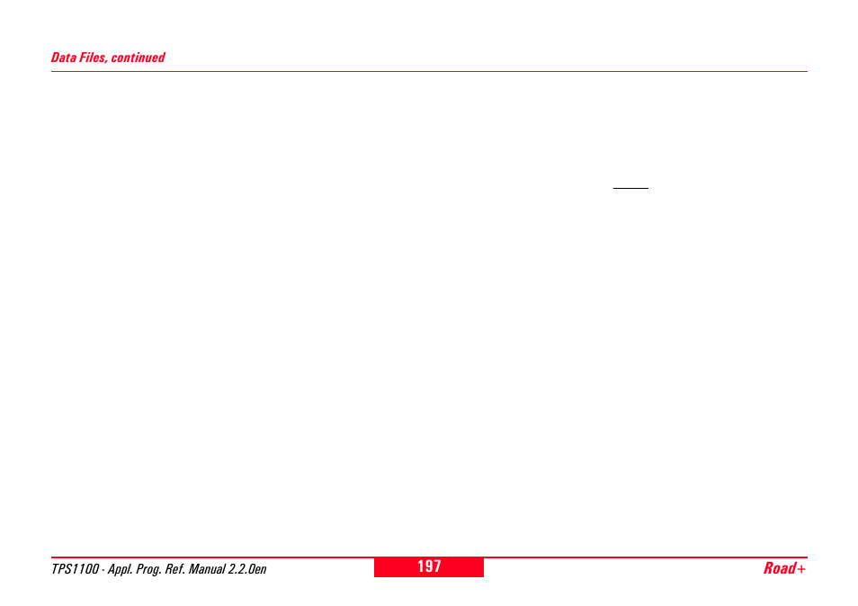 Leica Geosystems TPS1100 Professional Series - Reference Manual User Manual | Page 197 / 272