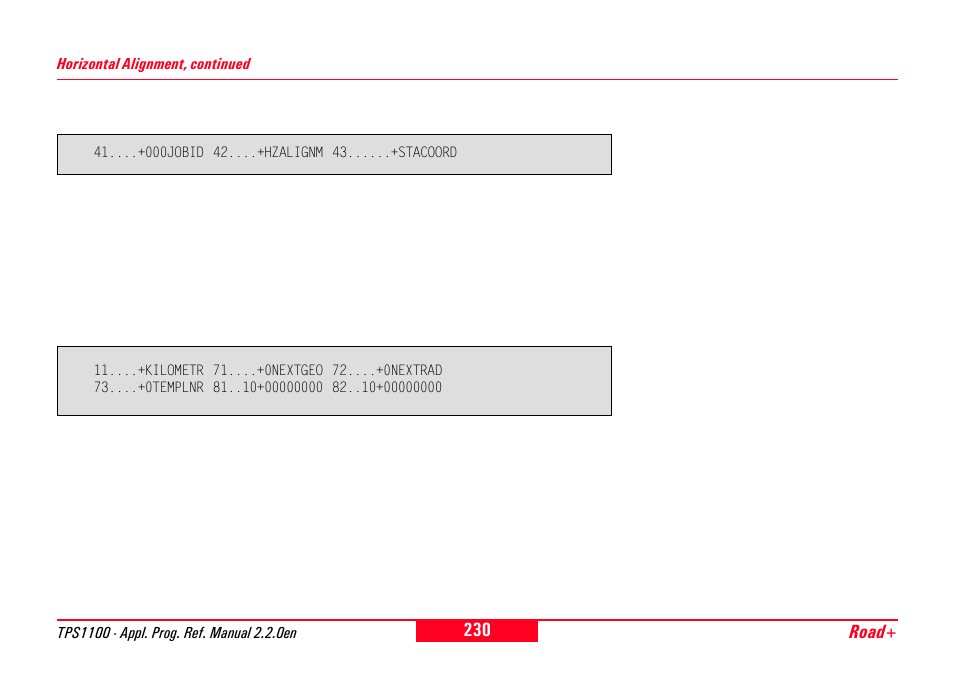 Leica Geosystems TPS1100 Professional Series - Reference Manual User Manual | Page 230 / 272