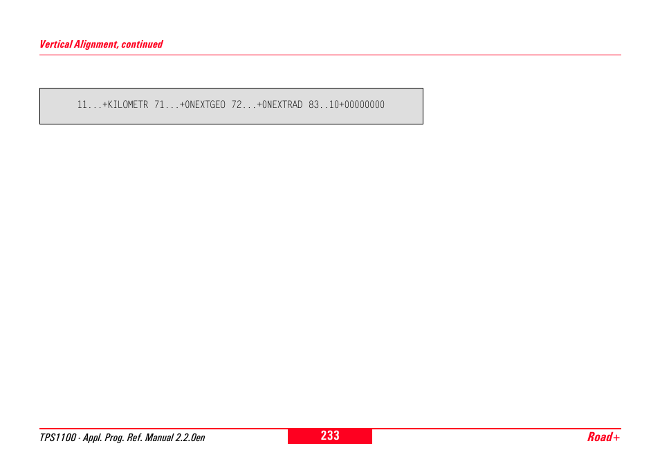Leica Geosystems TPS1100 Professional Series - Reference Manual User Manual | Page 233 / 272