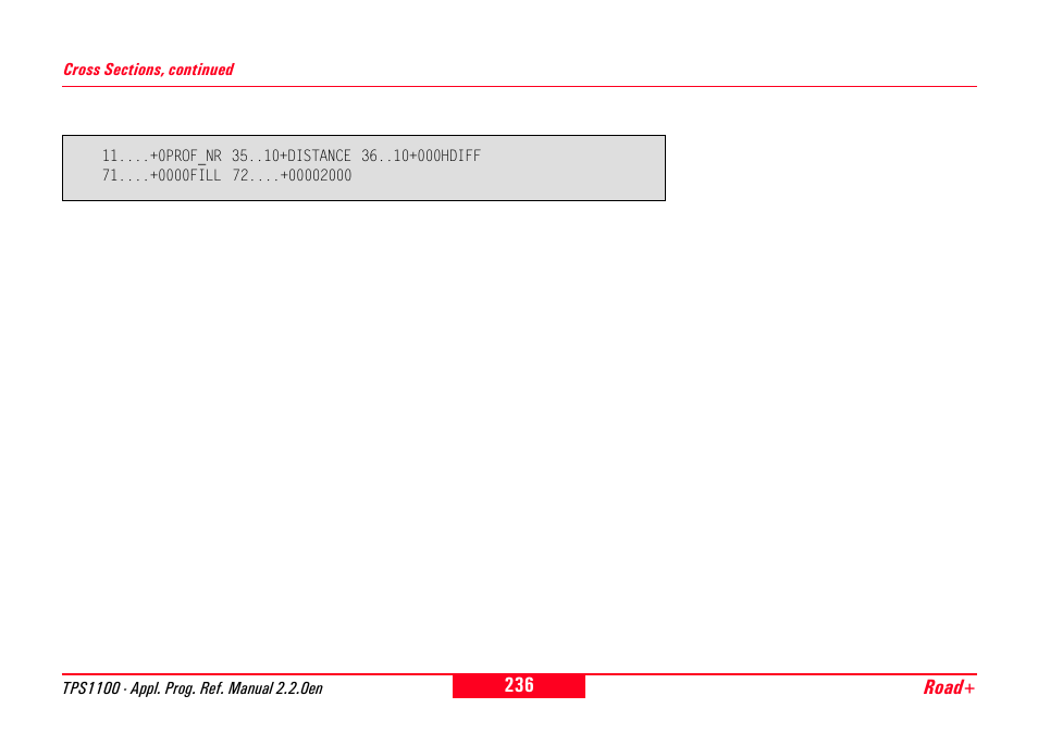 Leica Geosystems TPS1100 Professional Series - Reference Manual User Manual | Page 236 / 272
