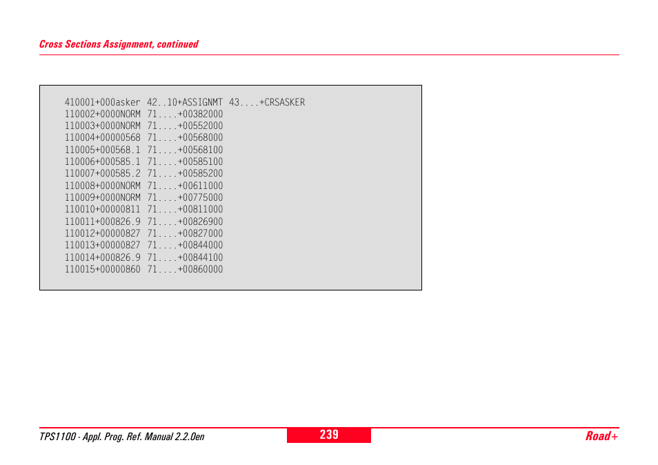 Leica Geosystems TPS1100 Professional Series - Reference Manual User Manual | Page 239 / 272