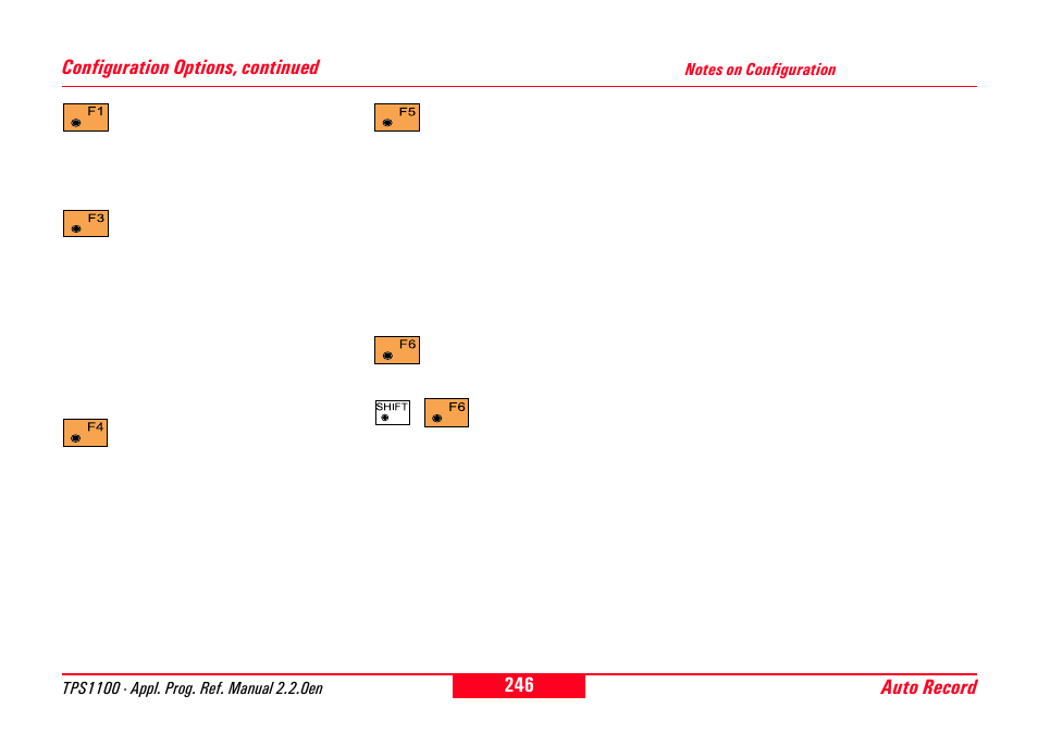 Notes on configuration | Leica Geosystems TPS1100 Professional Series - Reference Manual User Manual | Page 246 / 272