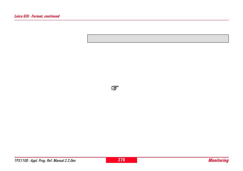Leica Geosystems TPS1100 Professional Series - Reference Manual User Manual | Page 270 / 272