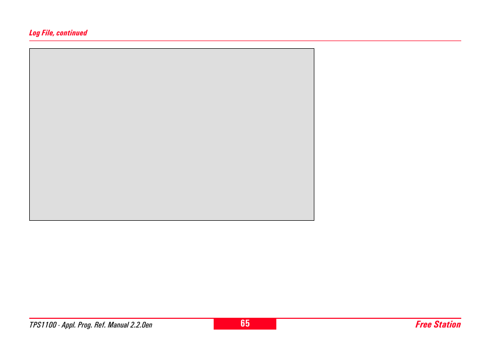Free station | Leica Geosystems TPS1100 Professional Series - Reference Manual User Manual | Page 65 / 272