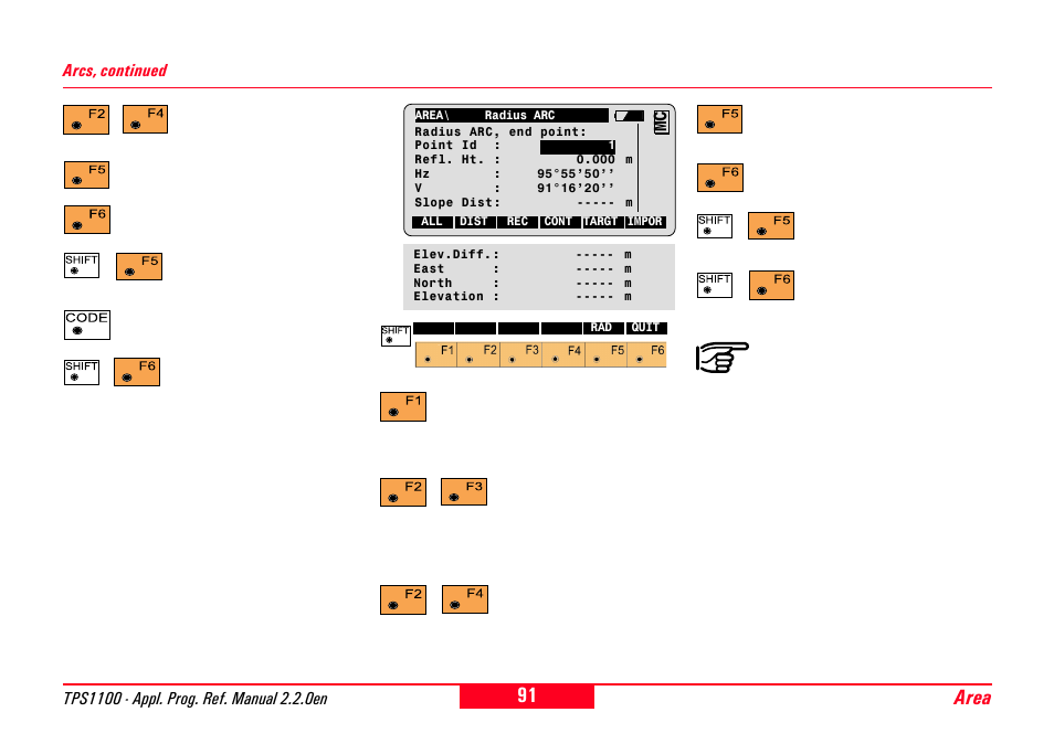 Area | Leica Geosystems TPS1100 Professional Series - Reference Manual User Manual | Page 91 / 272