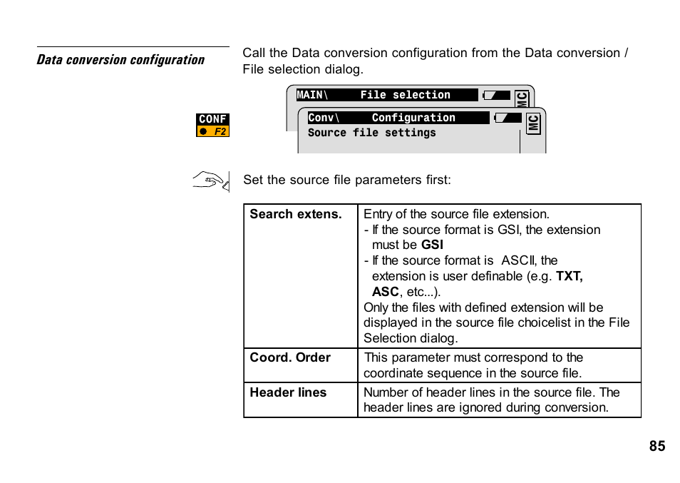Standard coding | Leica Geosystems TPS1100 Professional Series - System Field Manual User Manual | Page 85 / 106