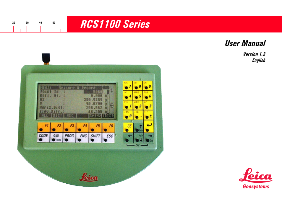 Leica Geosystems RCS1100 Series User Manual | 44 pages