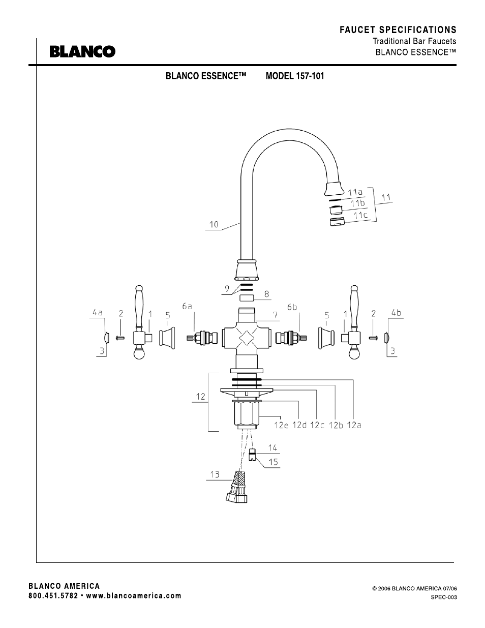 Blanco | Blanco 157-101 User Manual | Page 2 / 2