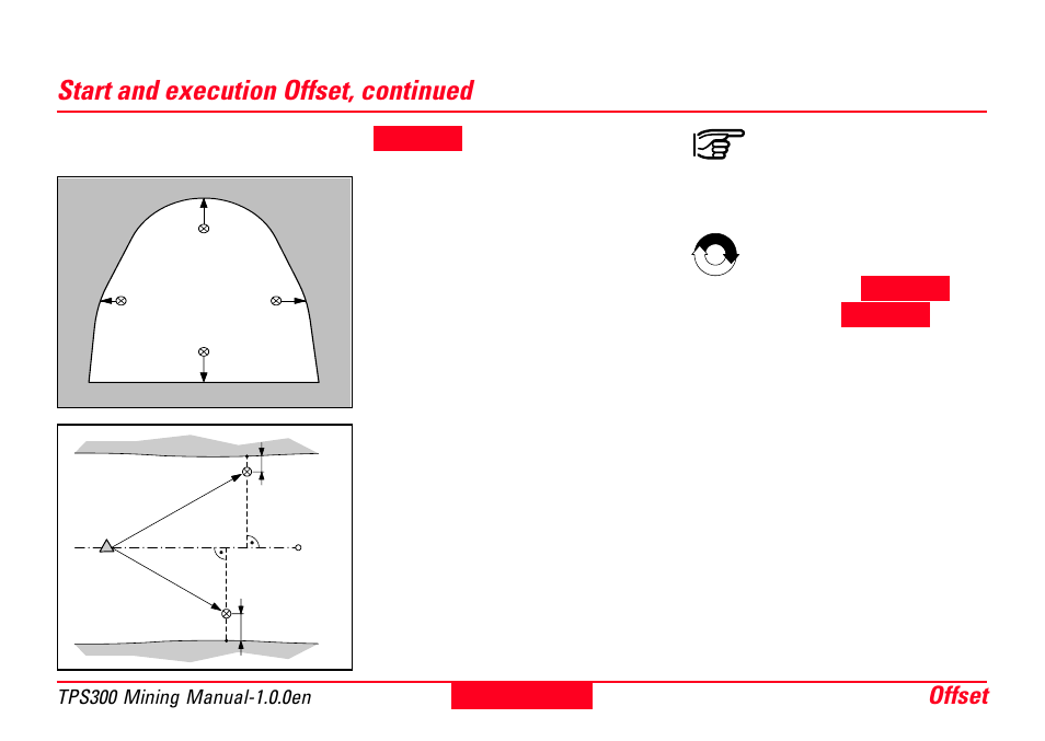 Start and execution offset, continued, Offset 25 | Leica Geosystems TPS300 Basic Series User Manual | Page 25 / 32