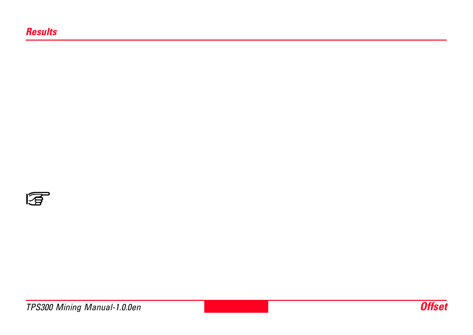 Results, Offset 26 | Leica Geosystems TPS300 Basic Series User Manual | Page 26 / 32