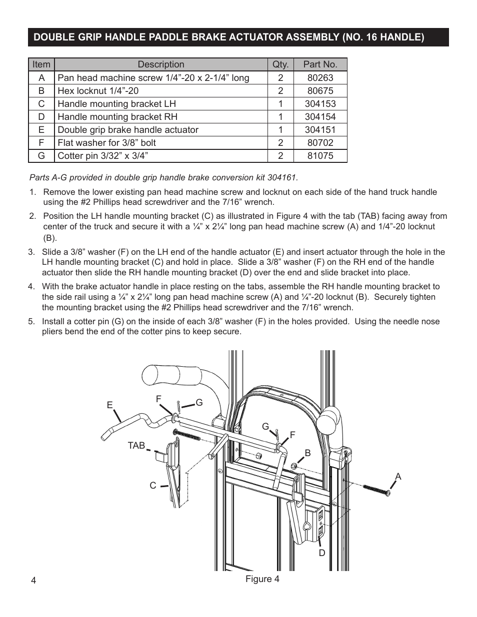 Magliner BRAKE TRUCK Y-Cable User Manual | Page 4 / 8