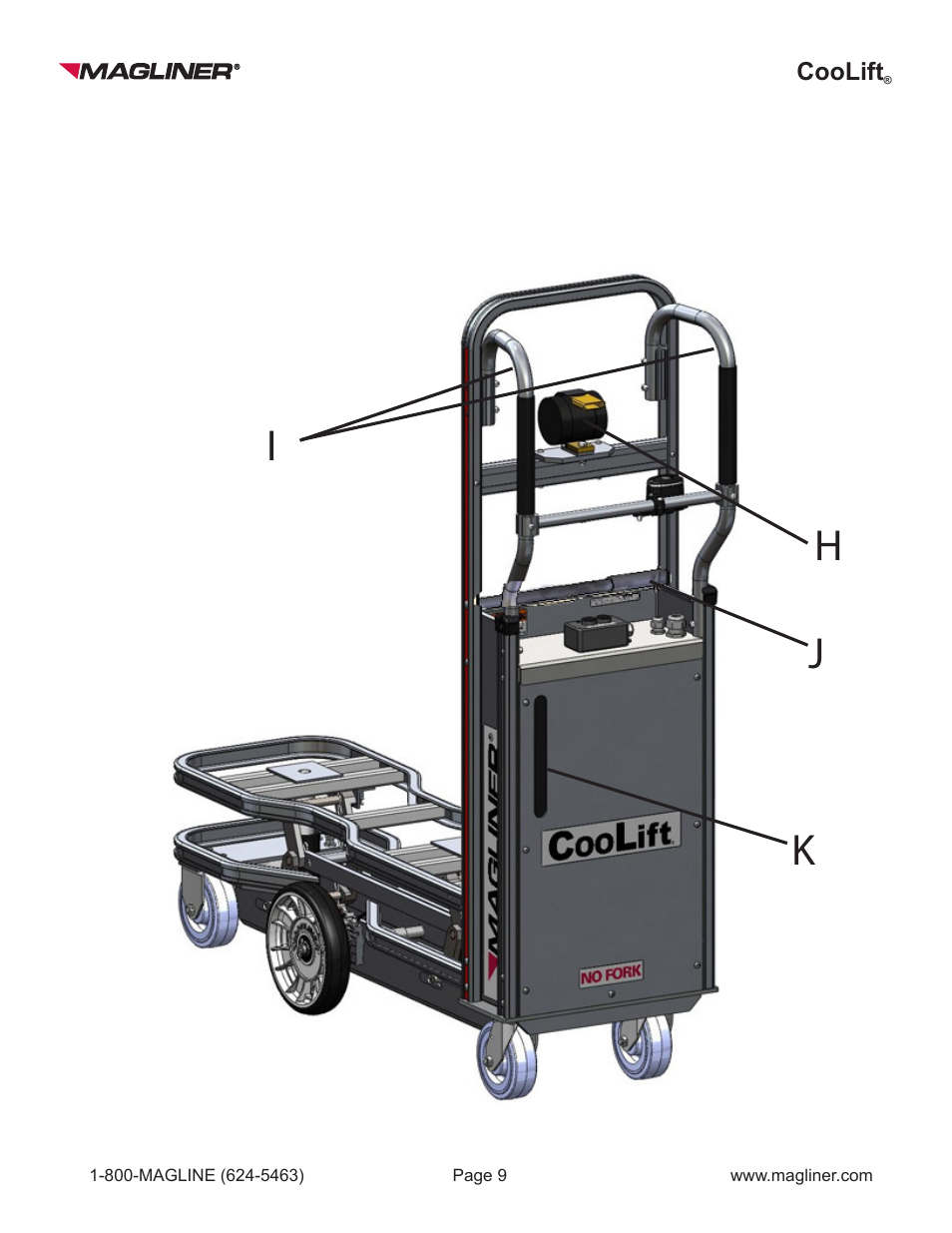 Hi k j | Magliner COOLIFT User Manual | Page 9 / 28