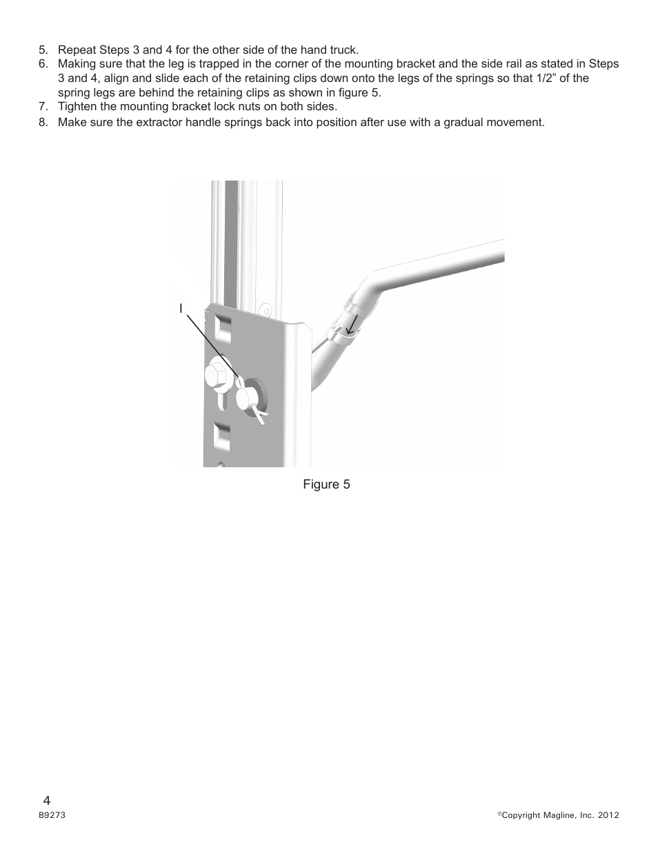 Magliner EXTRACTOR HANDLE User Manual | Page 4 / 4