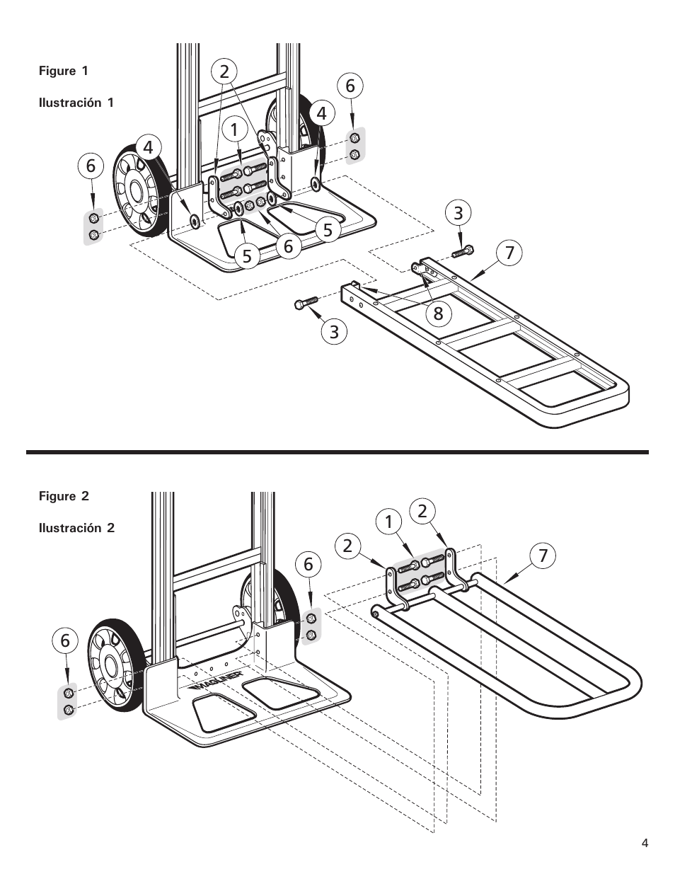 Magliner FOLDING NOSE EXTENSION 20 AND 30 INCH User Manual | Page 4 / 6