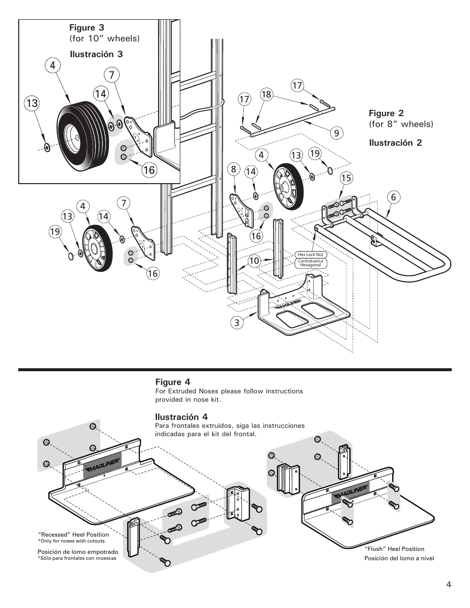 Magliner FOUR-WHEEL SNACK TRUCK User Manual | Page 4 / 6