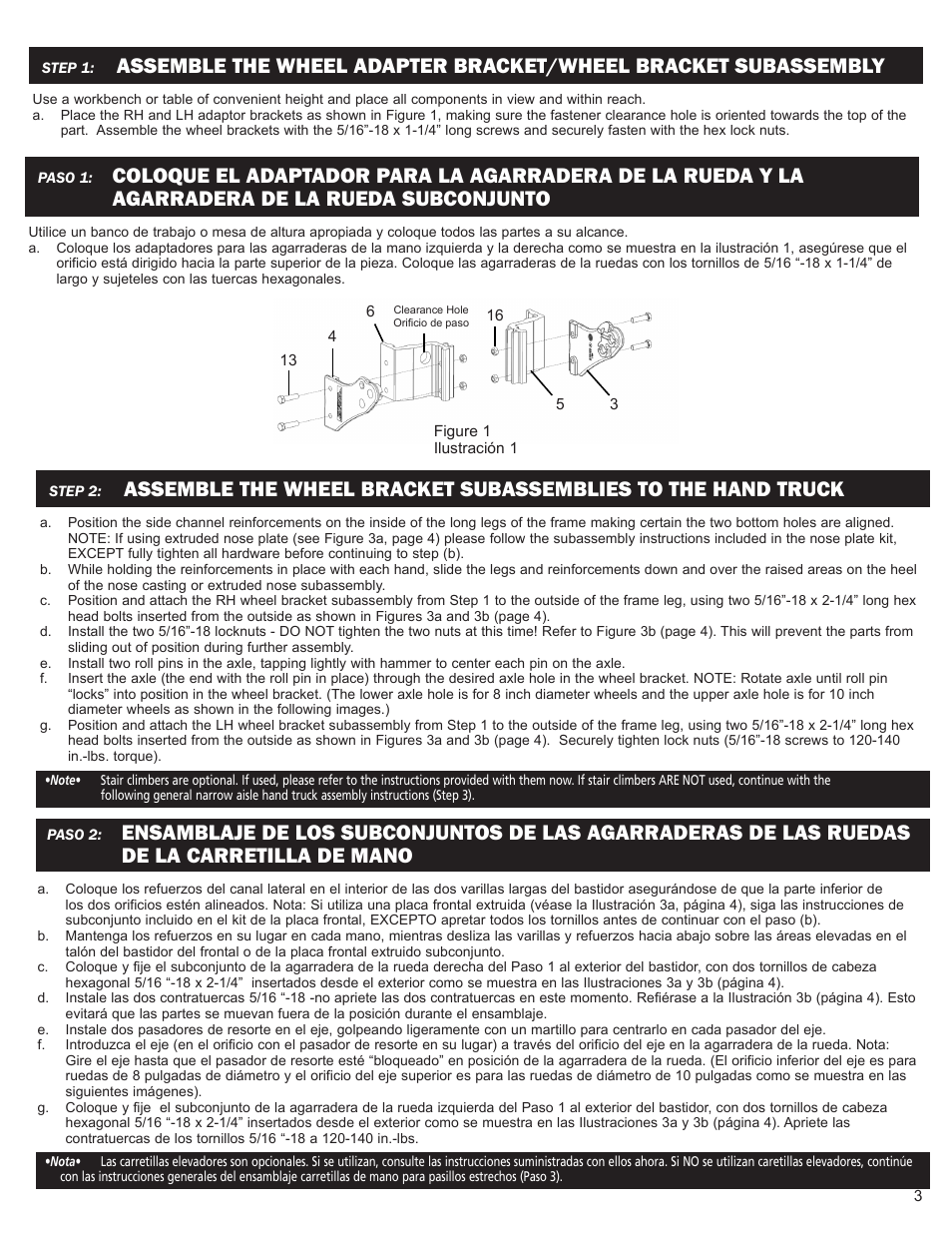 Magliner NARROW AISLE HAND TRUCKS User Manual | Page 3 / 6