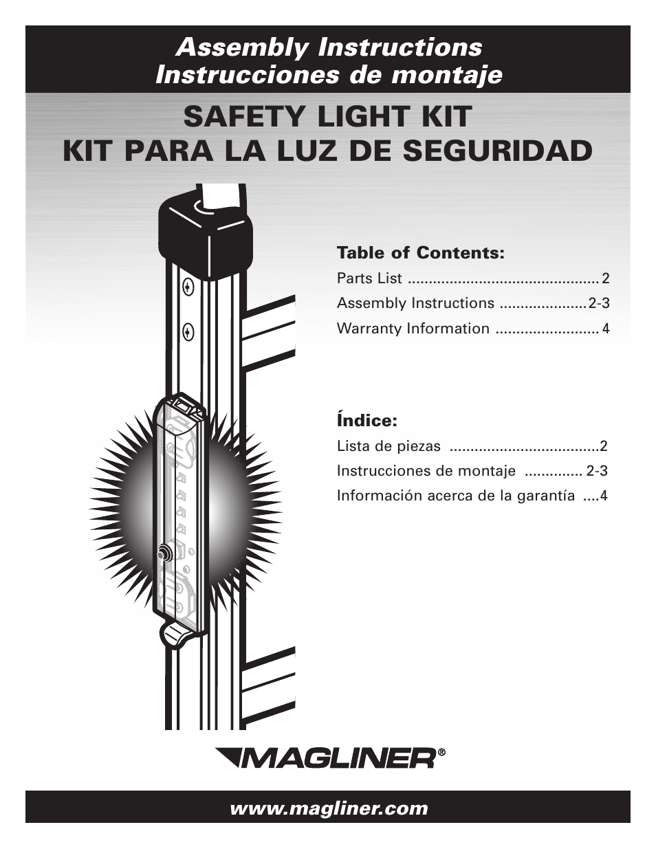 Magliner SAFETY LIGHT User Manual | 4 pages