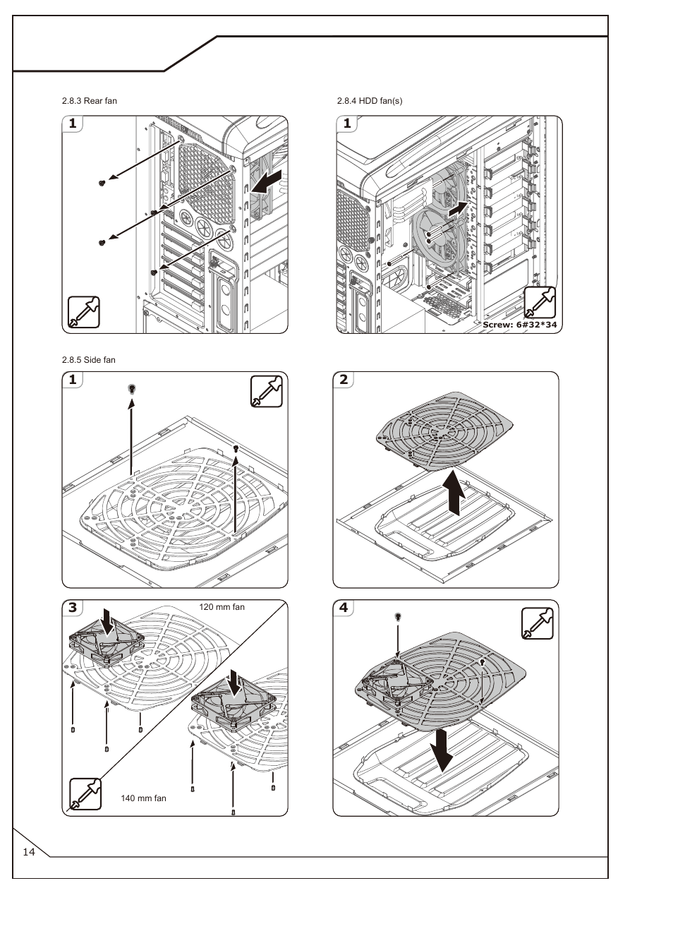 P-14 | Cooler Master COSMOS SE User Manual | Page 15 / 23