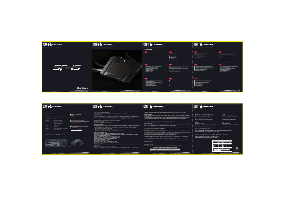 Cooler Master SF-15 User Manual | 2 pages