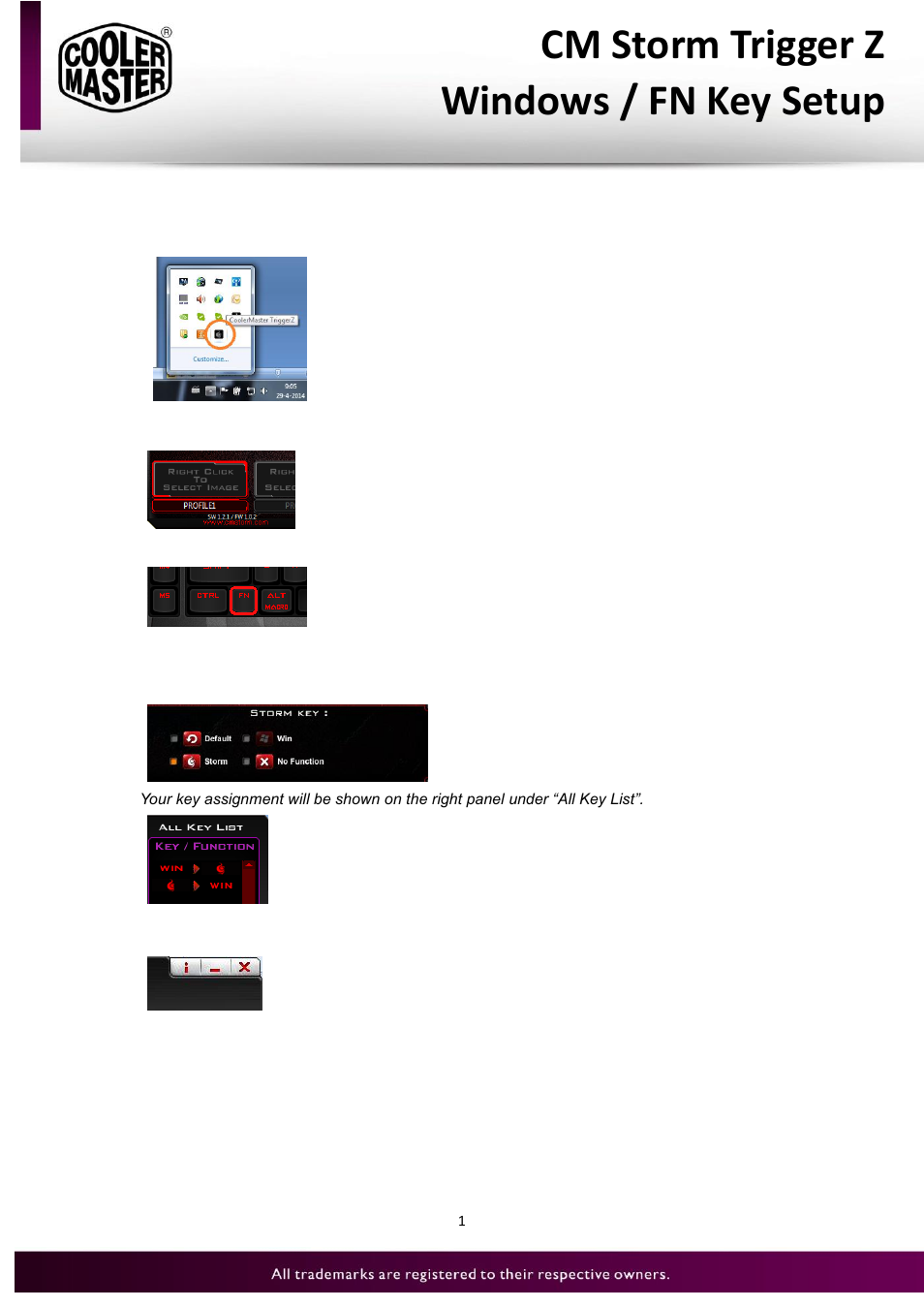 Cooler Master Trigger-Z User Manual | 1 page