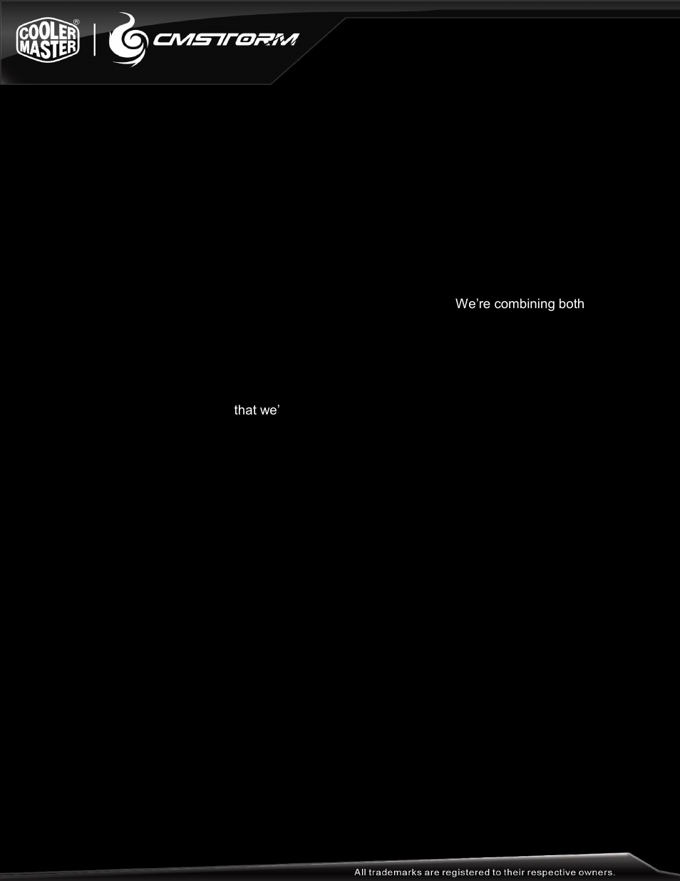Cooler Master Reaper User Manual | Page 3 / 21