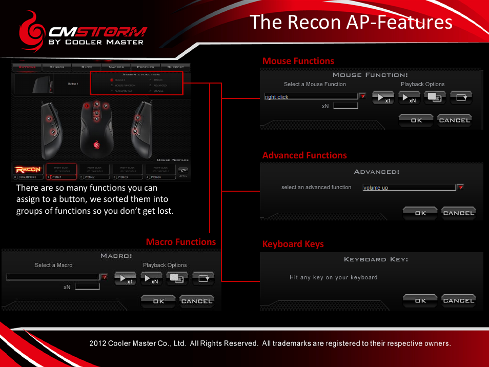 The recon ap-features | Cooler Master Recon User Manual | Page 13 / 18