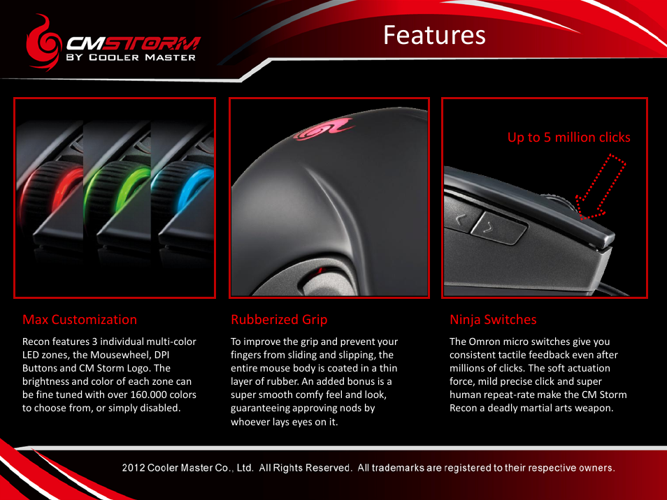 Features | Cooler Master Recon User Manual | Page 4 / 18