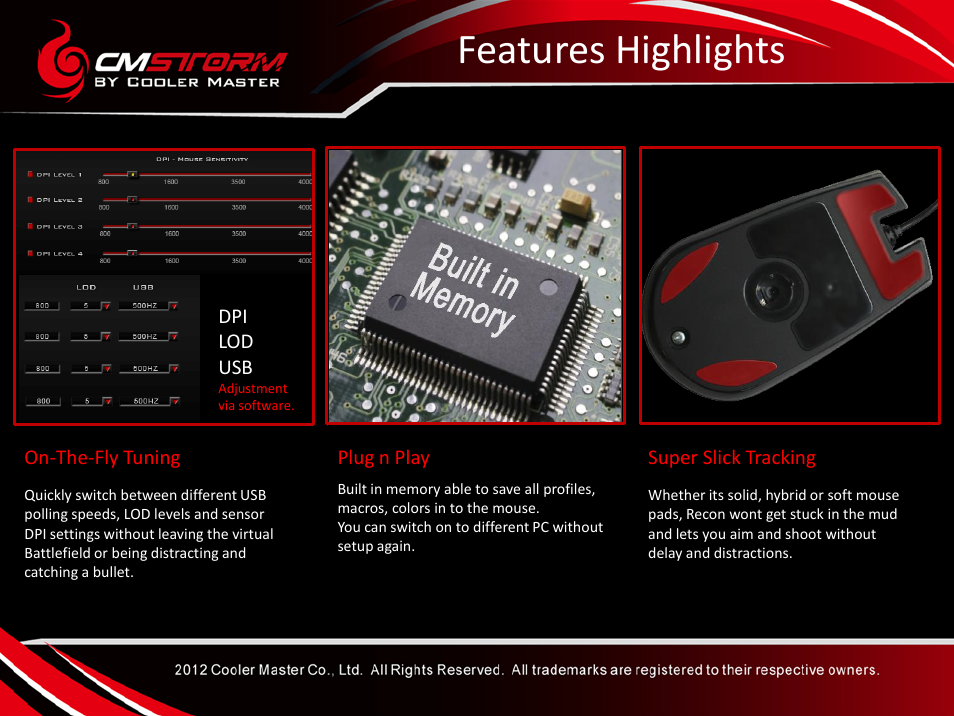Features highlights | Cooler Master Recon User Manual | Page 6 / 18