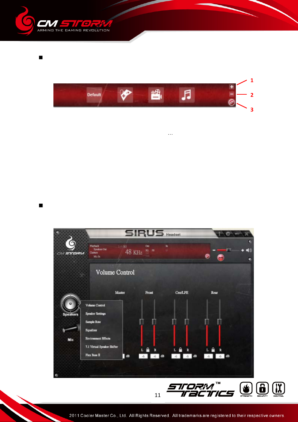Sirus_manual_11 | Cooler Master Sirus - 5.1 User Manual | Page 12 / 21