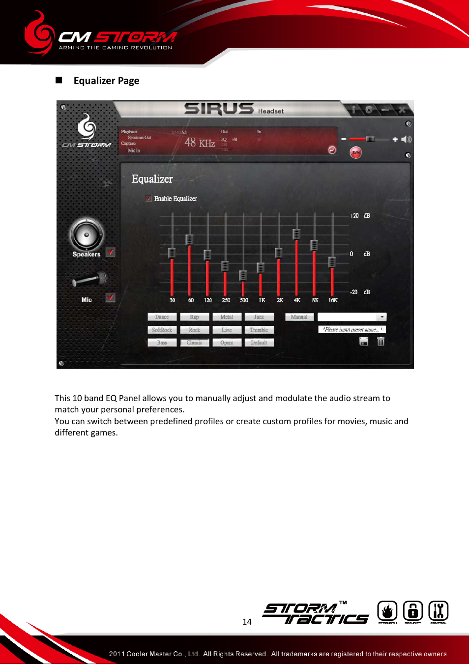 Sirus_manual_14 | Cooler Master Sirus - 5.1 User Manual | Page 15 / 21