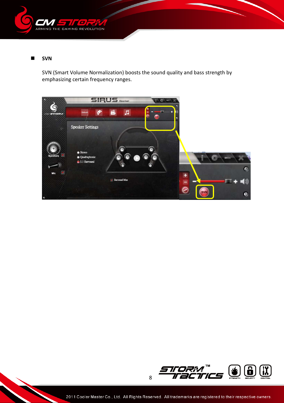 Sirus_manual_08 | Cooler Master Sirus - 5.1 User Manual | Page 9 / 21