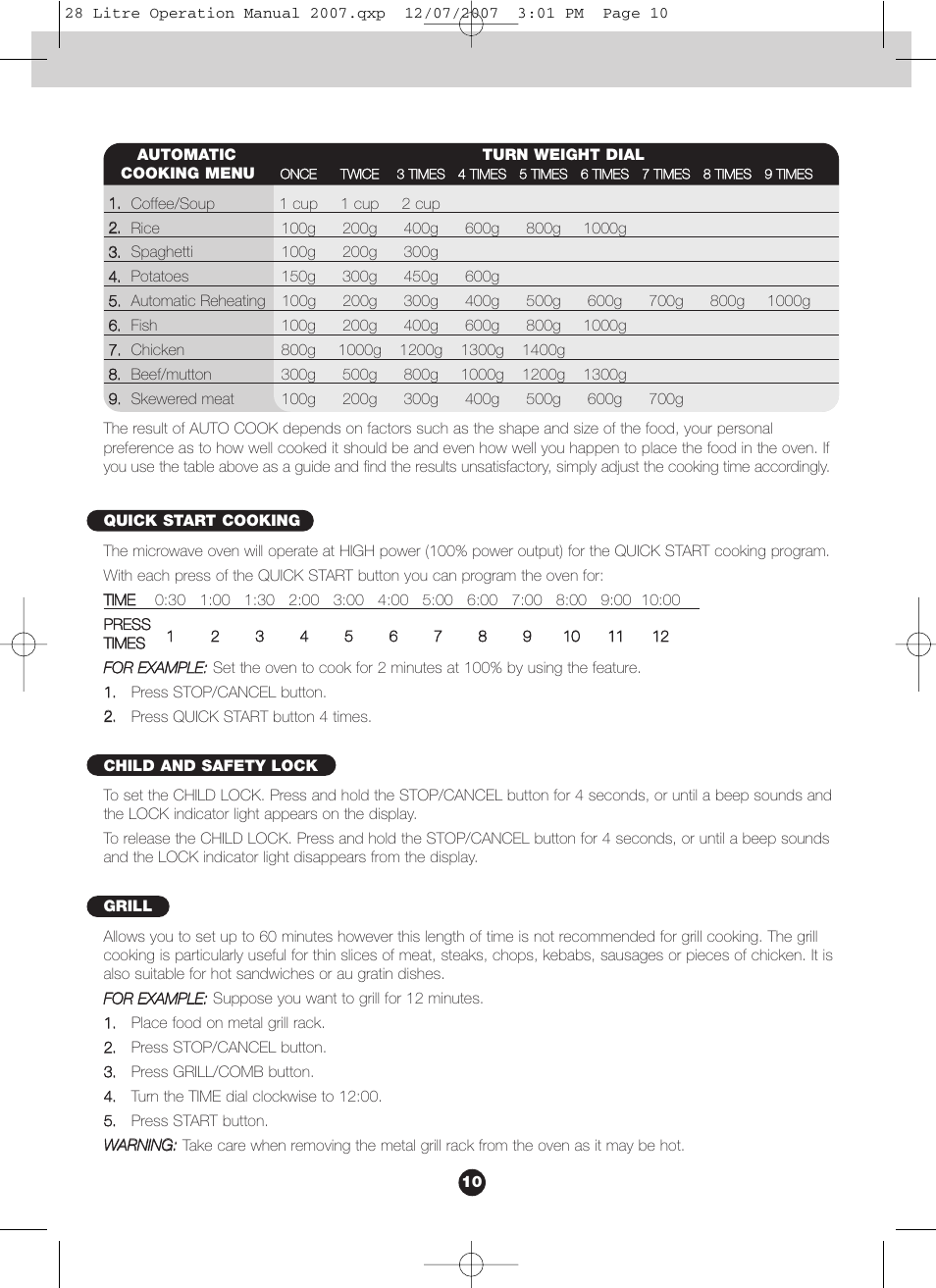 Blanco BMO280X User Manual | Page 10 / 12