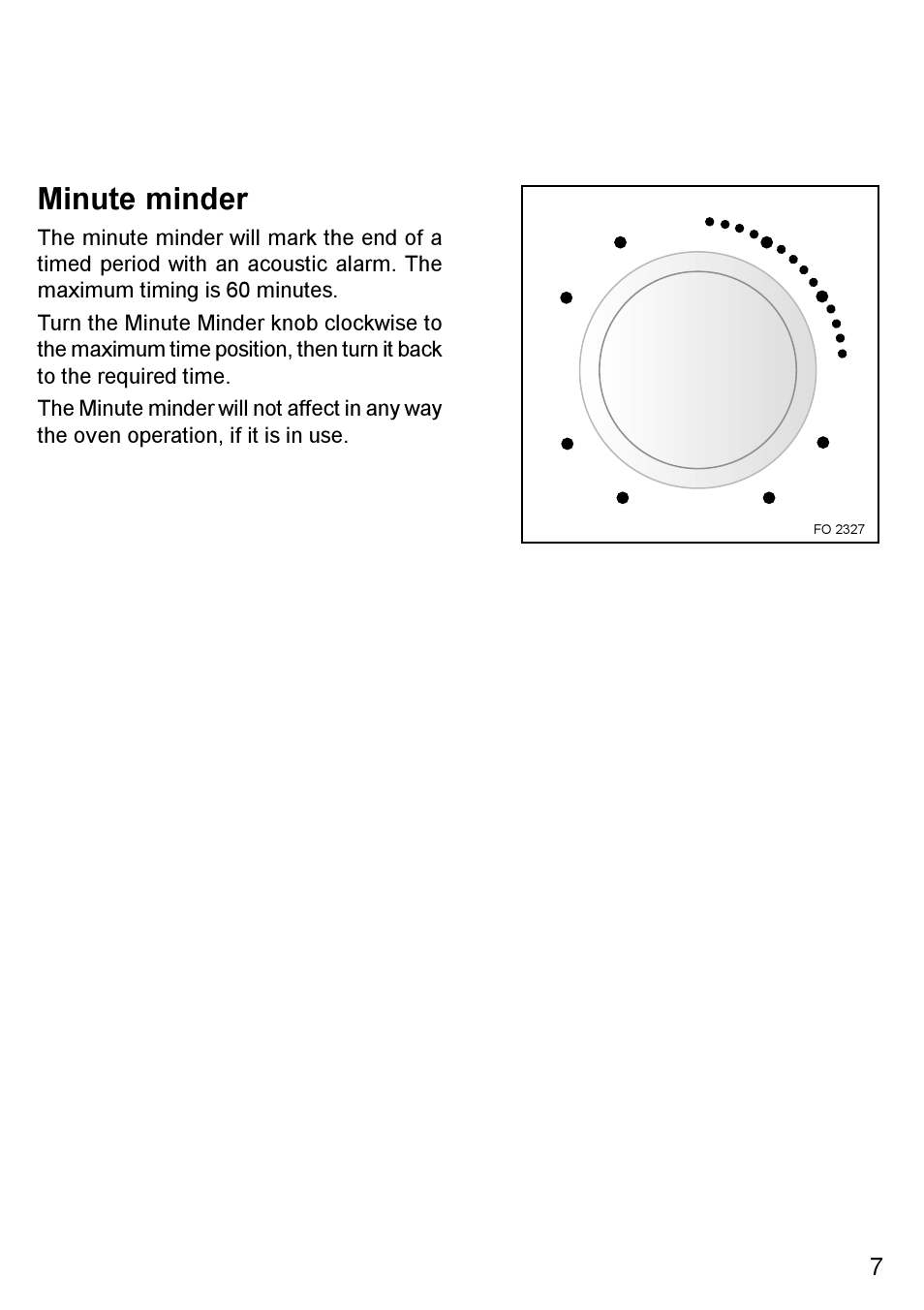 Minute minder | Blanco BC 75 X User Manual | Page 7 / 28