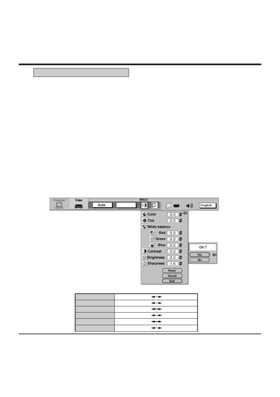 Picture image adjustment | BOXLIGHT MP-36t User Manual | Page 34 / 54