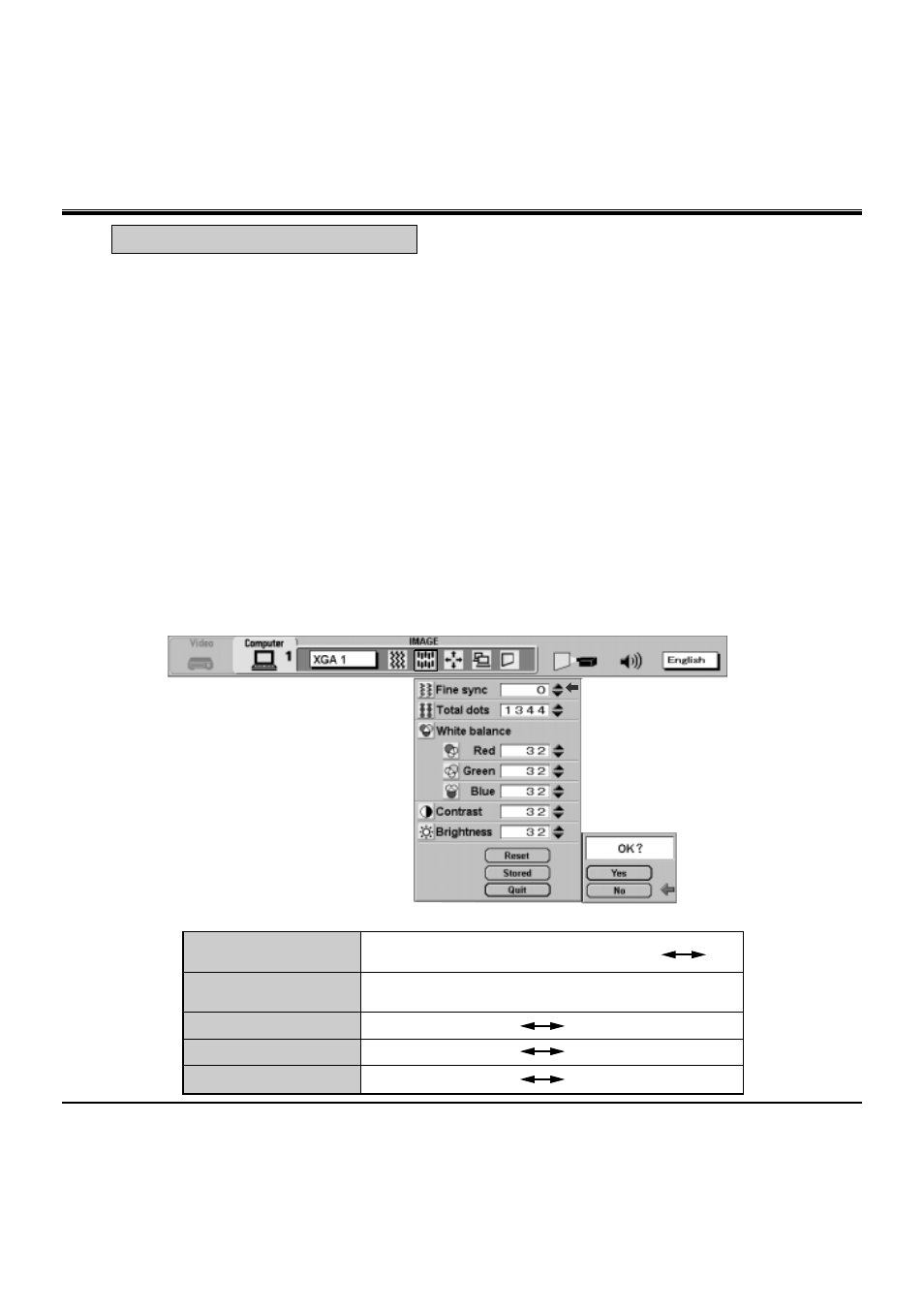 Picture image adjustment | BOXLIGHT MP-36t User Manual | Page 39 / 54