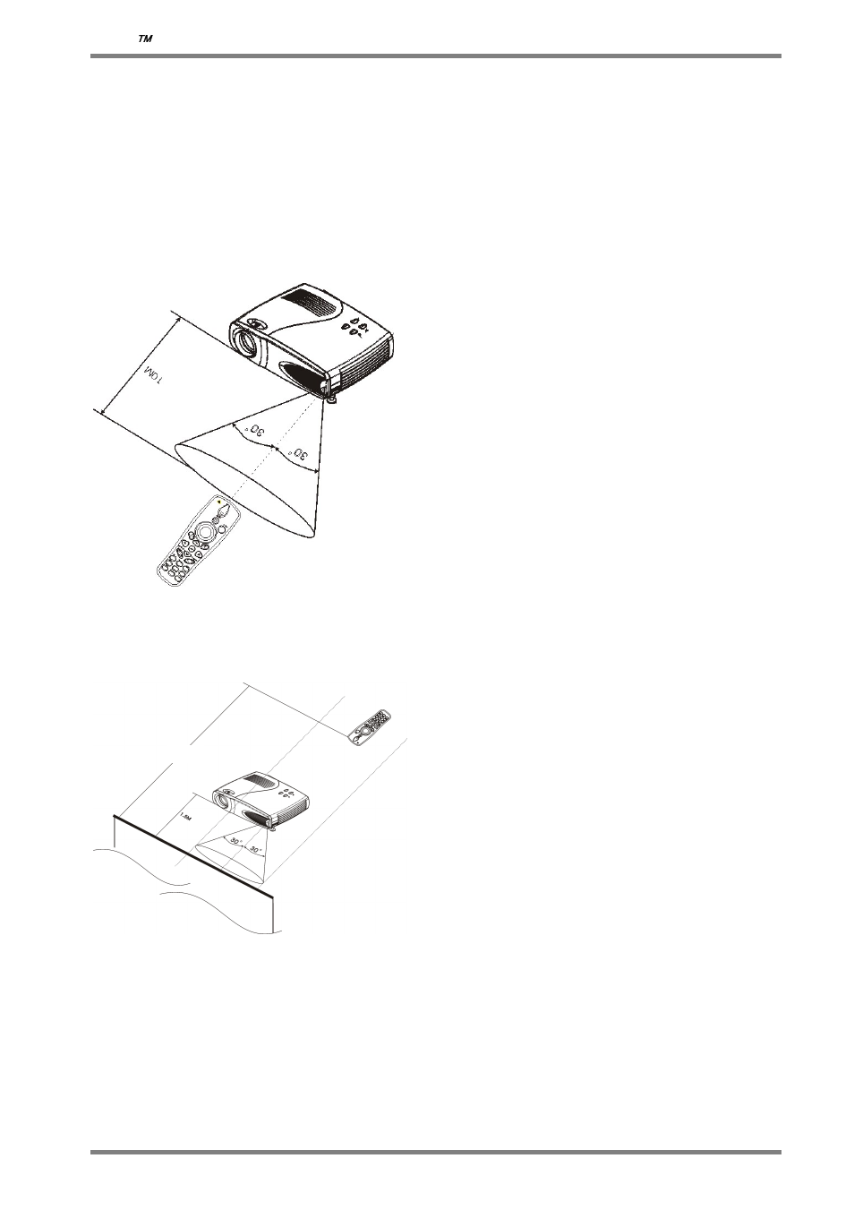 Remote control transmission range | BOXLIGHT DLP User Manual | Page 28 / 37