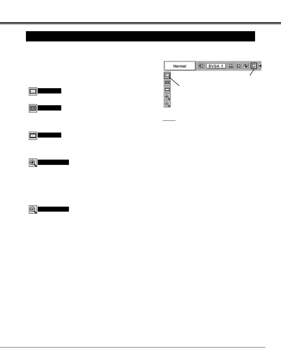 Picture screen adjustment, Computer input | BOXLIGHT CP-300t User Manual | Page 29 / 44