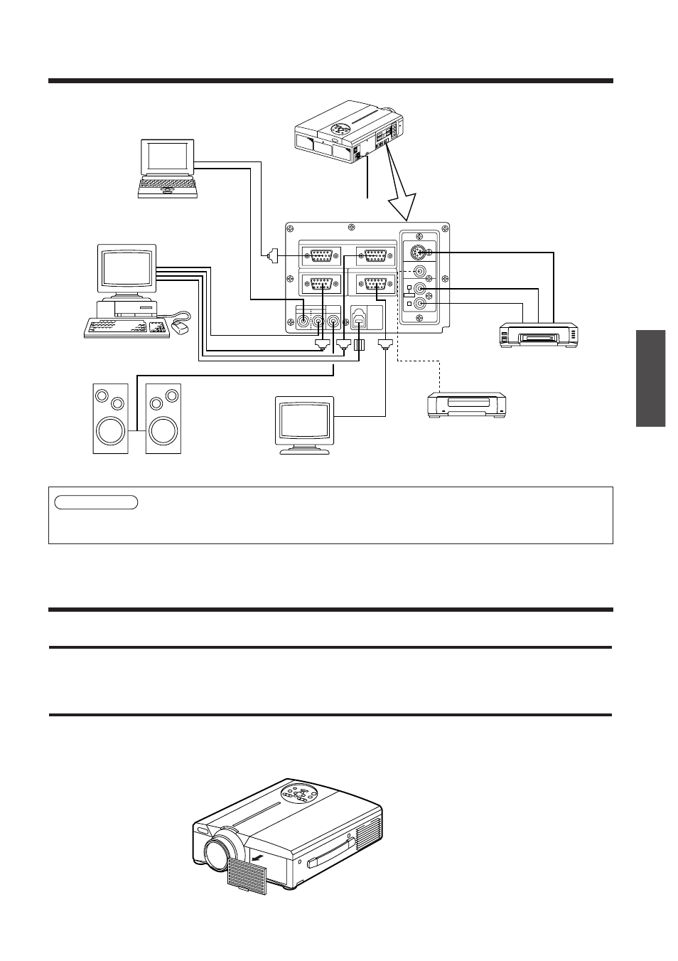 Exemple de configuration nettoyage du filtre à air, Déposez le filtre à air avant | BOXLIGHT MP-650i User Manual | Page 103 / 144
