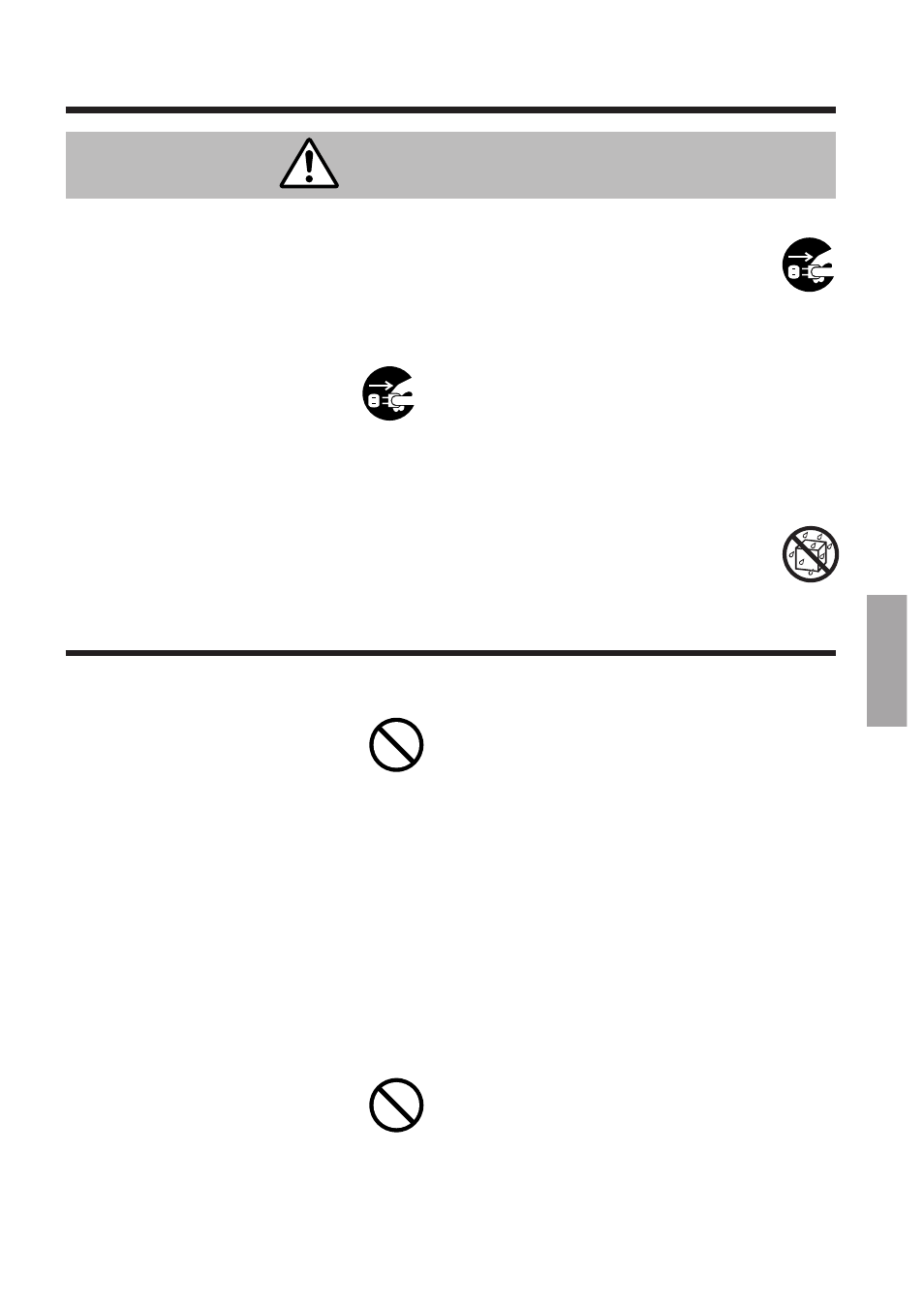 Attenzione | BOXLIGHT MP-650i User Manual | Page 115 / 144