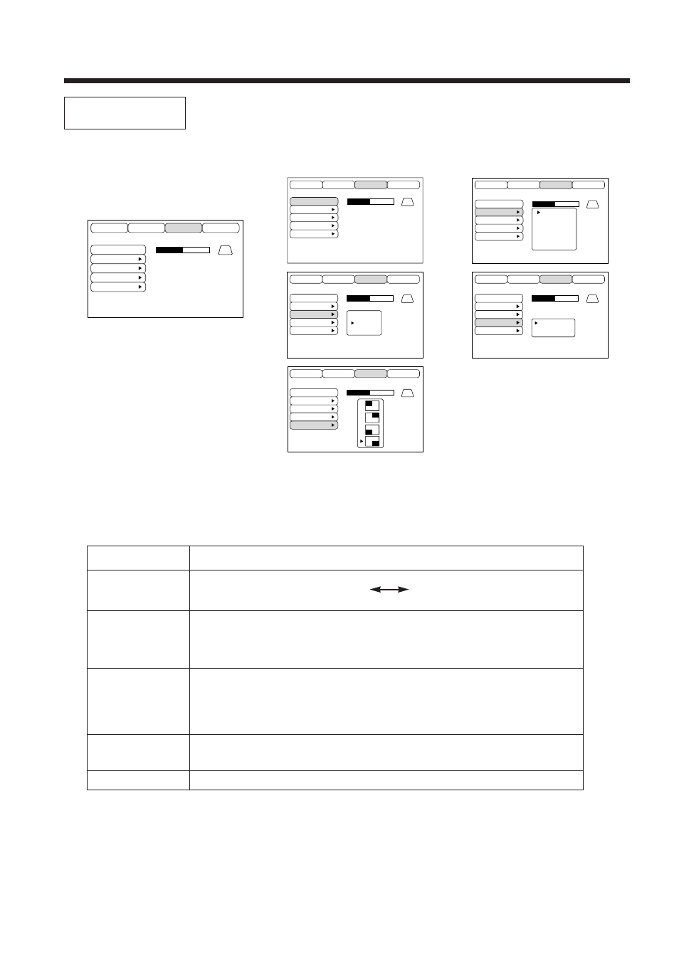 Regolazioni e funzioni (segue), Immagine | BOXLIGHT MP-650i User Manual | Page 128 / 144