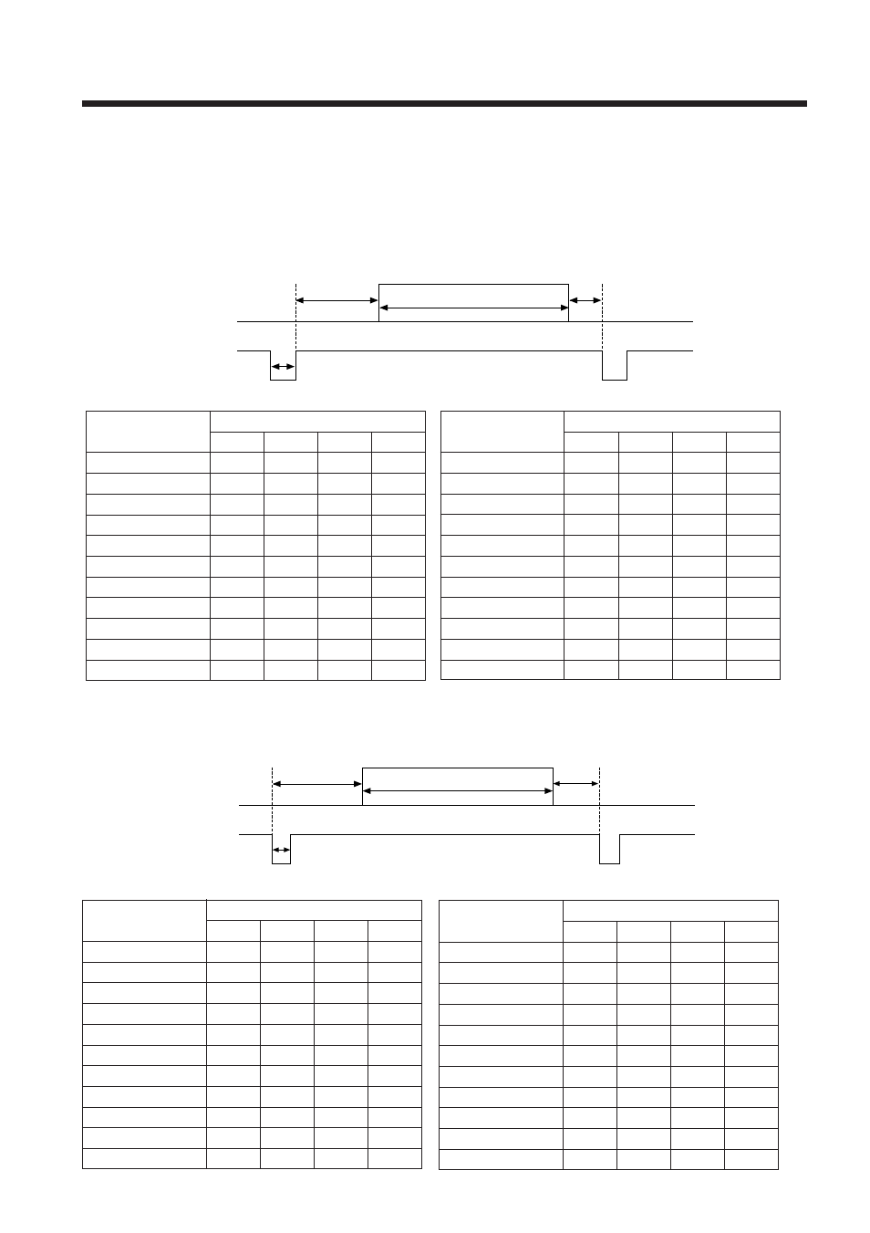 Anschluß an die rgb-buchse (fortsetzung), Anfangseinstellungssignale, Data hsync | Data vsync | BOXLIGHT MP-650i User Manual | Page 60 / 144