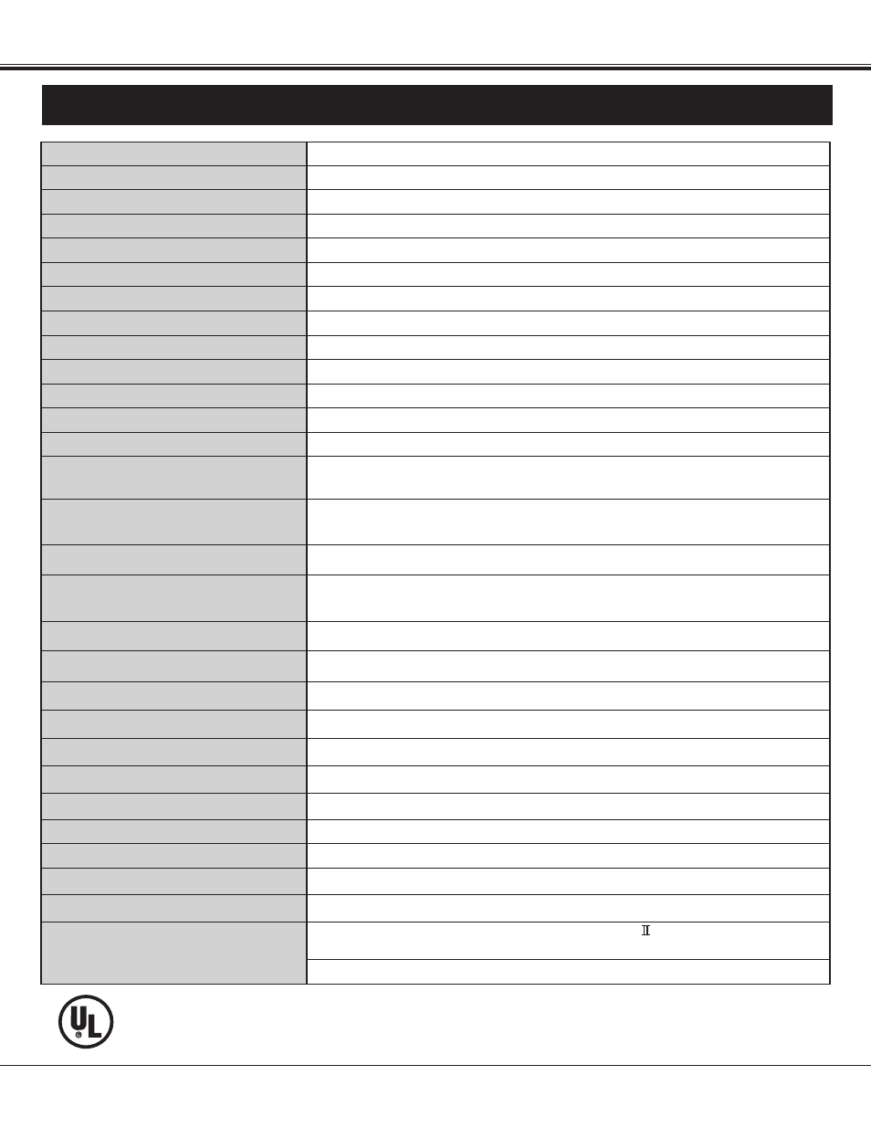 Technical specifications | BOXLIGHT FP-95t User Manual | Page 57 / 58